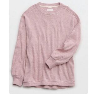 Aerie Getaway Waffle Sweatshirt